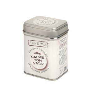 Photo de la boite Calme ton vata de 3/4 qui apaise les éléments air et espace dans le corps