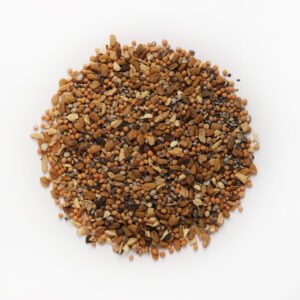 Photo du mélange d'épices sans la boite sur fond blanc