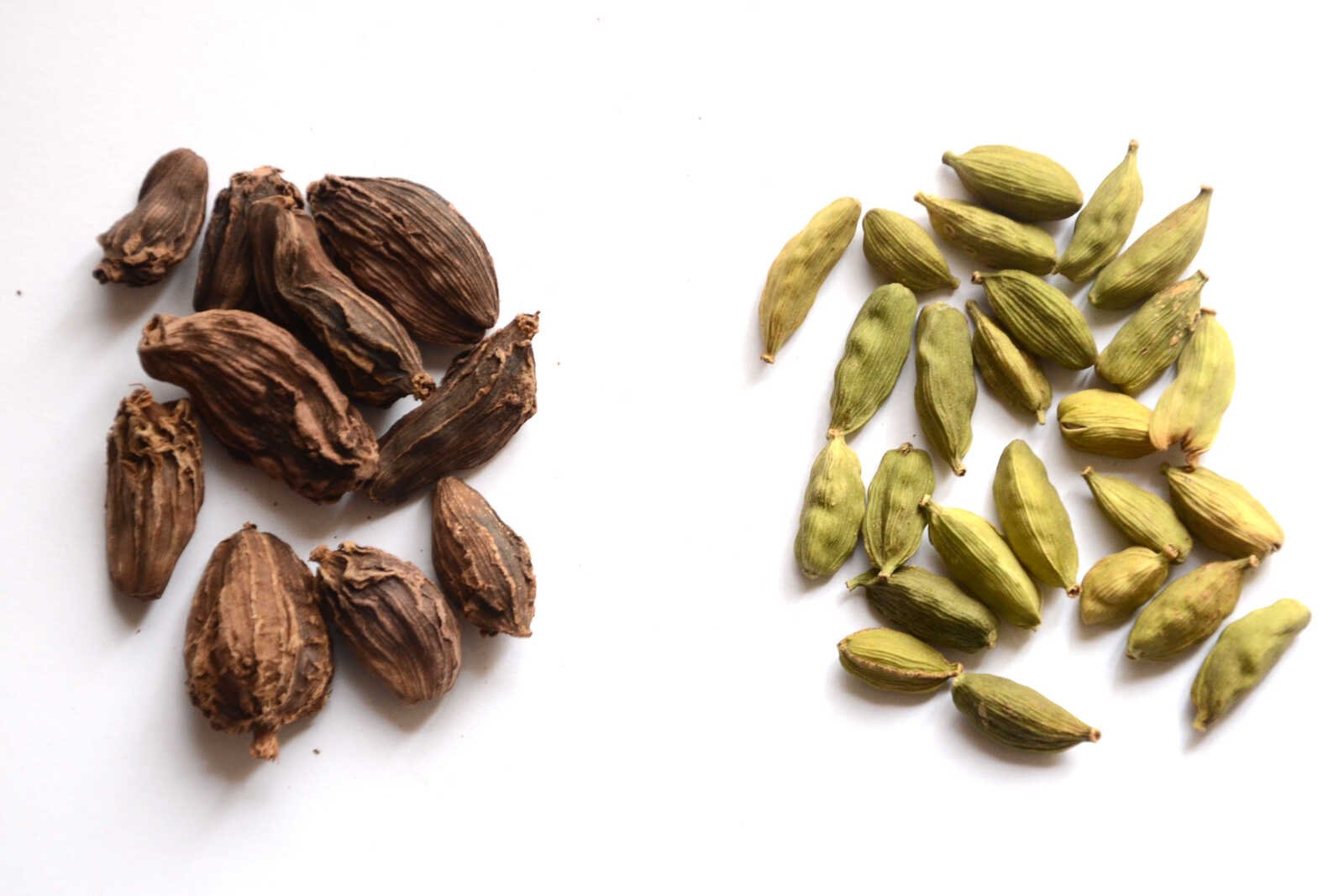 Graines de cardamome verte et noire